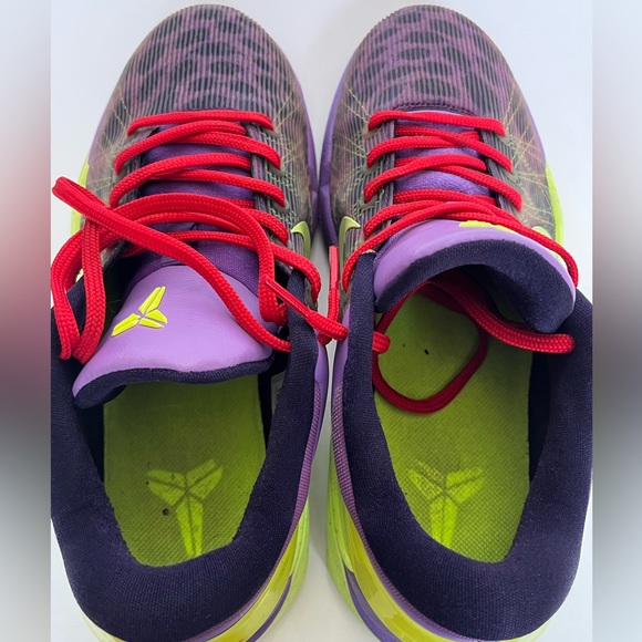 Nike Zoom Kobe 7 VII GS 7Y Christmas Cheetah Purple 505399-500 Women’s Size 8.5 - Picture 14 of 16